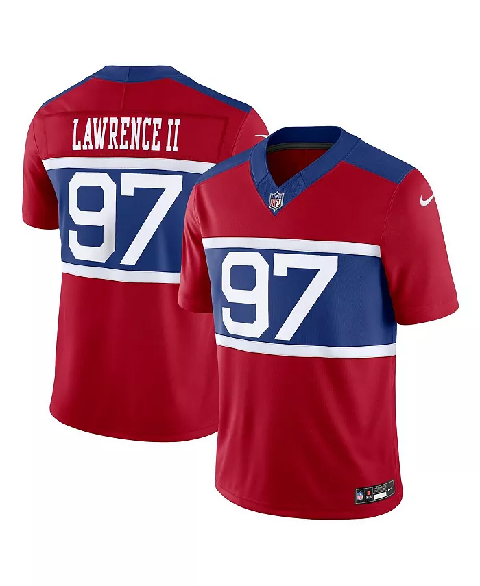 Мужская футболка Dexter Lawrence II Century Red New York Giants Alternate Vapor F.U.S.E. Limited Nike
Мужская футболка Dexter Lawrence II Century Red New York Giants Alternate Vapor F.U.S.E. Limited Nike