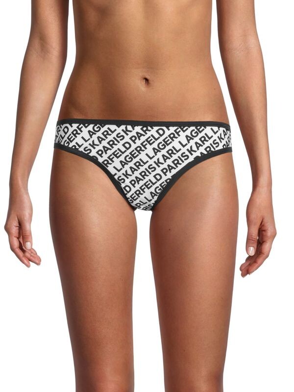 Плавки бикини Karl Lagerfeld Paris с логотипом, белый/черный
Плавки бикини Karl Lagerfeld Paris с логотипом, белый/черный