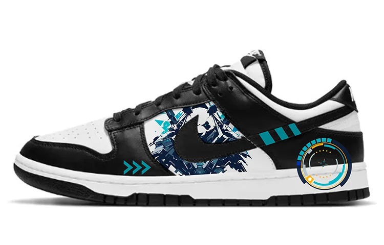 Кастомизированные кроссовки Nike Dunk Skateboard Shoes Unisex Low-Top, белый/черный
Кастомизированные кроссовки Nike Dunk Skateboard Shoes Unisex Low-Top, белый/черный