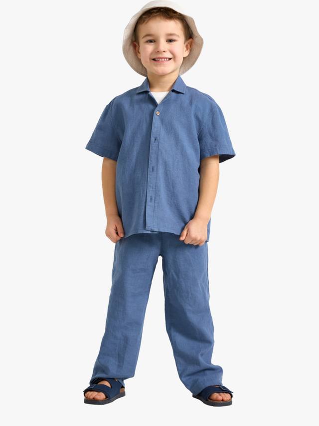 Детские брюки из льняной смеси Lindex, Dusty Blue
Детские брюки из льняной смеси Lindex, Dusty Blue