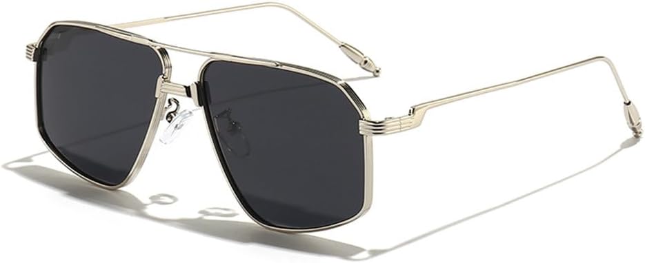 Мужские металлические солнцезащитные очки с классическим градиентом и двойным дужком, женские очки со специальными дужками, в футляре, защита от ультрафиолета UV400 TYUVIVO, C04 Silver Black
Мужские металлические солнцезащитные очки с классическим градиентом и двойным дужком, женские очки со специальными дужками, в футляре, защита от ультрафиолета UV400 TYUVIVO, C04 Silver Black