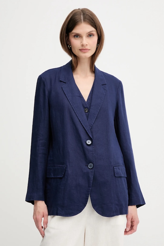Льняной пиджак United Colors Of Benetton, темно-синий
Льняной пиджак United Colors Of Benetton, темно-синий