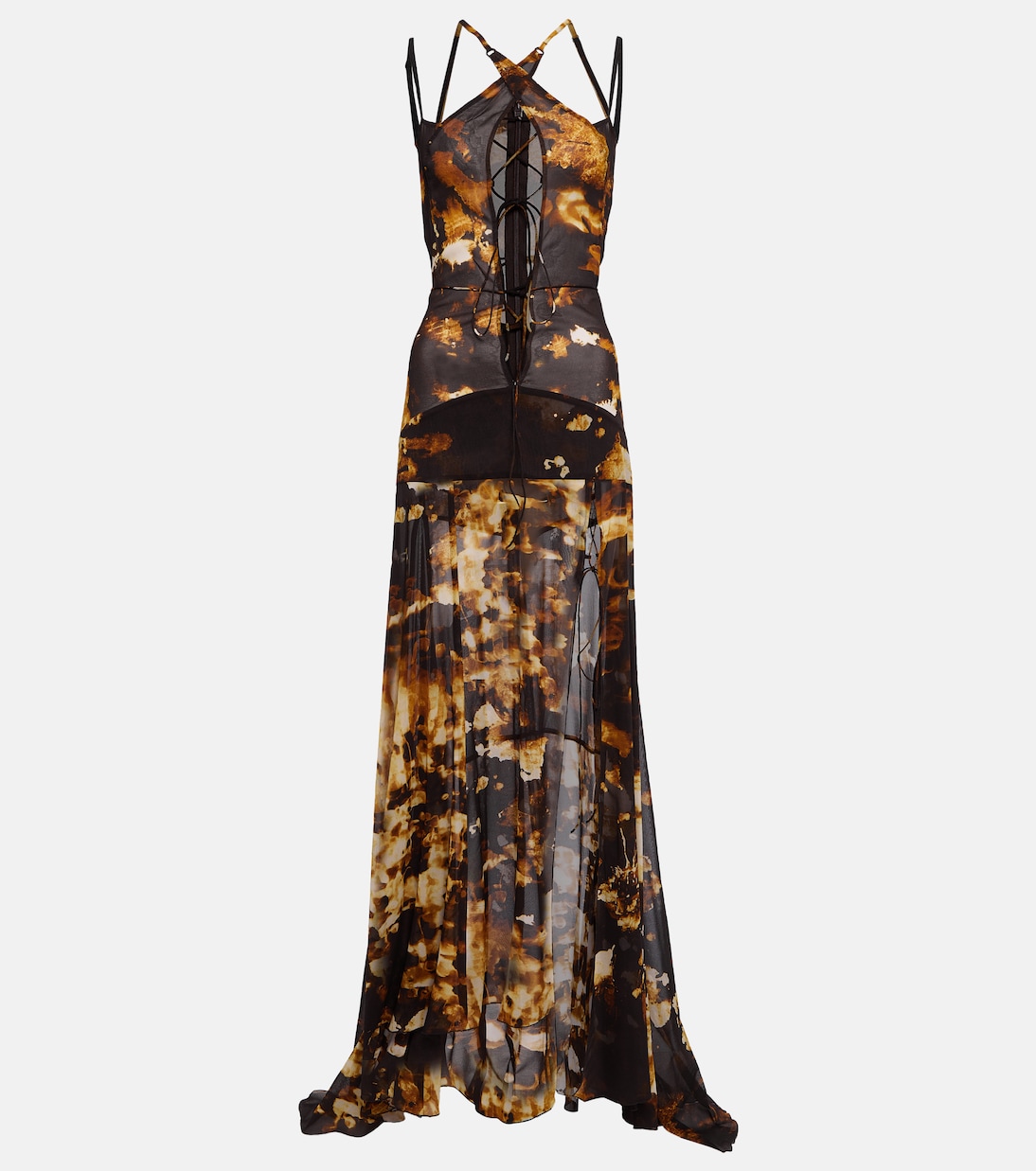 Платье из принтованного шелкового шифона KNWLS, Starlight
Платье из принтованного шелкового шифона KNWLS, Starlight