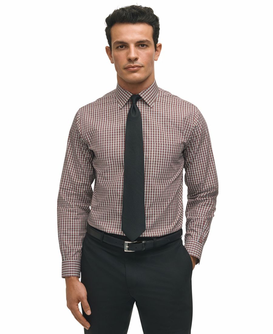 Мужская рубашка Brooks Brothers в клетку, прямого кроя, с отложным воротником Brooks Brothers, White Multi
Мужская рубашка Brooks Brothers в клетку, прямого кроя, с отложным воротником Brooks Brothers, White Multi