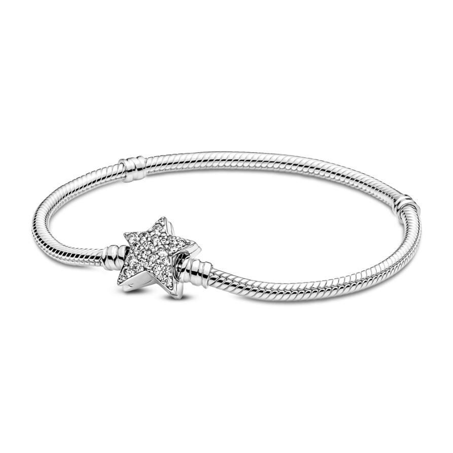 Браслет Pandora Moments Asymmetric Star Clasp Snake Chain, стерлинговое серебро
Браслет Pandora Moments Asymmetric Star Clasp Snake Chain, стерлинговое серебро