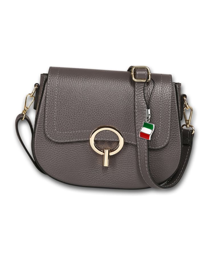 Кожаная сумка через плечо Florence серая примерно 23 см Florence
Кожаная сумка через плечо Florence серая примерно 23 см Florence