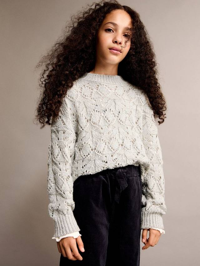 Детский джемпер Nevis Open Knit Mango, Pastel Grey
Детский джемпер Nevis Open Knit Mango, Pastel Grey