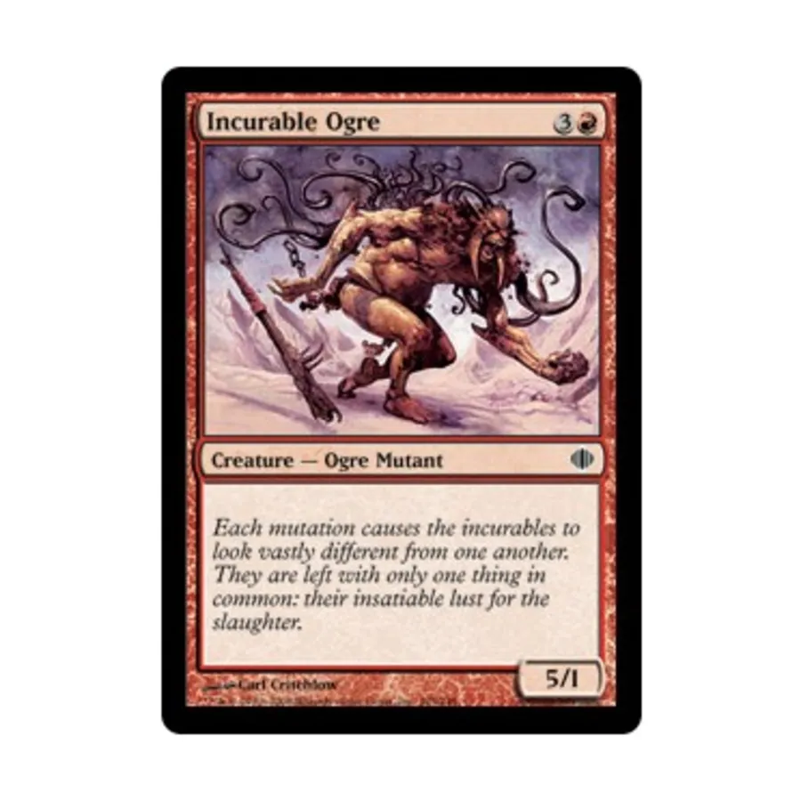 CCG Неизлечимый огр (С), MTG - Shards of Alara
CCG Неизлечимый огр (С), MTG - Shards of Alara