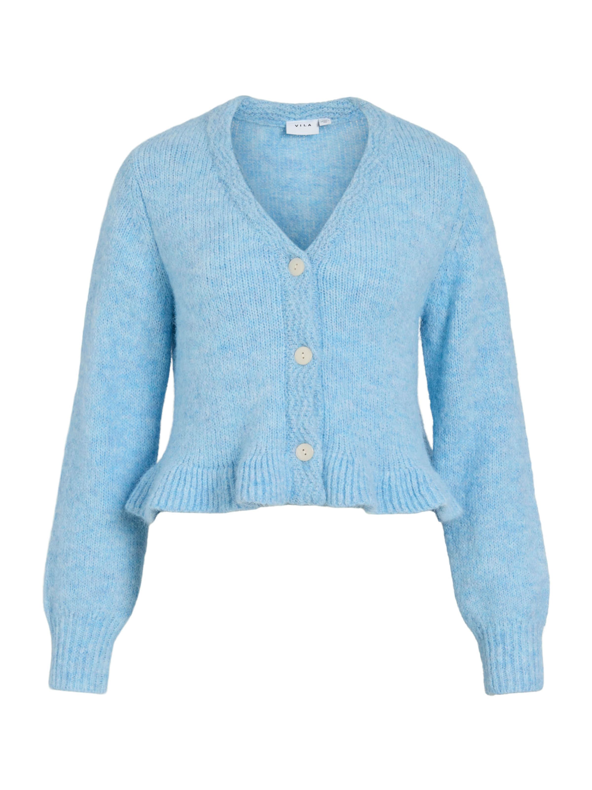 VILA Кардиган 'VIDORIS' вязаный, светло-голубой
VILA Кардиган 'VIDORIS' вязаный, светло-голубой