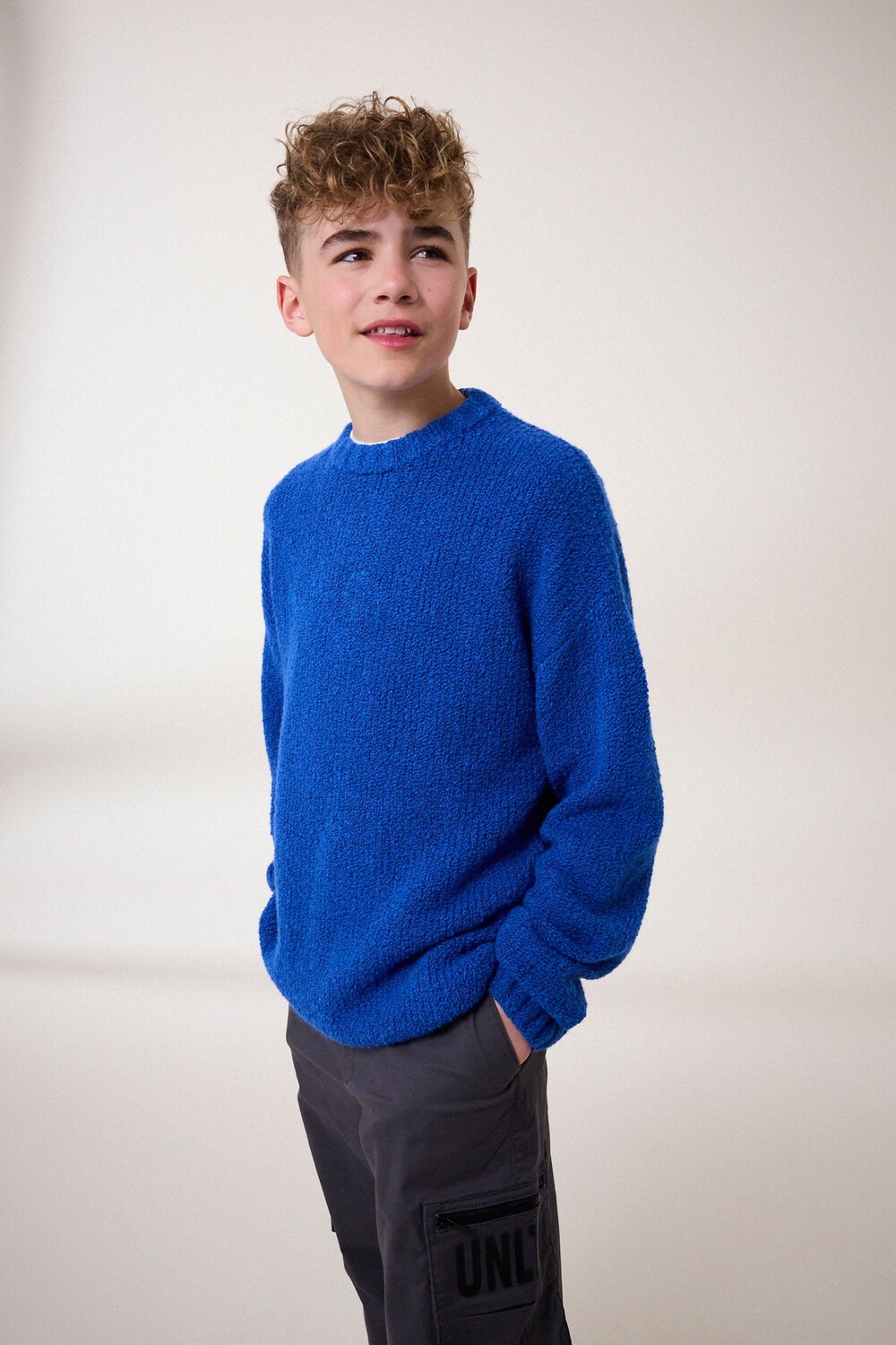 Джемпер с круглым вырезом букле (3–16 лет) Next, синий
Джемпер с круглым вырезом букле (3–16 лет) Next, синий