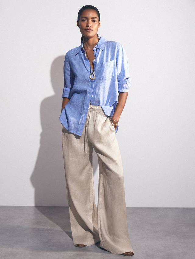 Брюки Willow Linen Petite с широкими штанинами Reiss
Брюки Willow Linen Petite с широкими штанинами Reiss