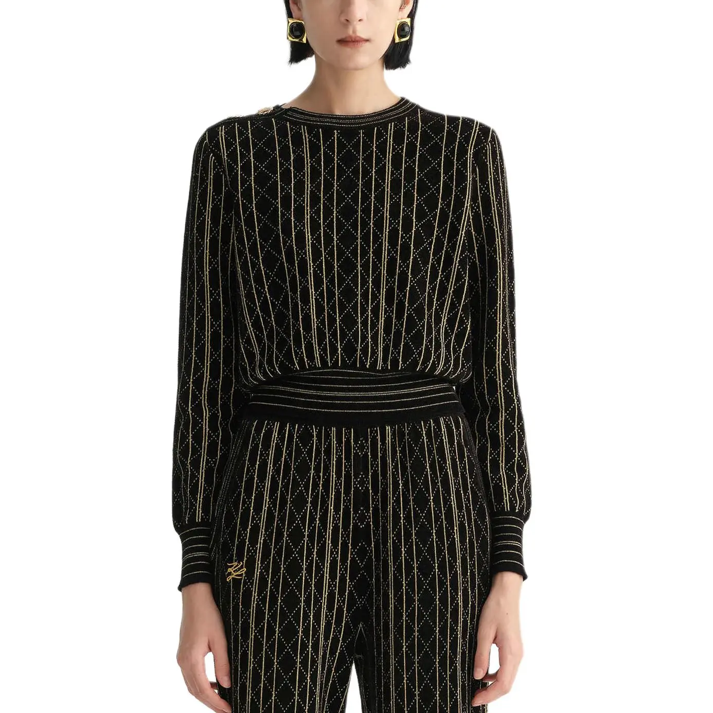 KARL LAGERFELD Вязаный свитер женский черный KARL LAGERFELD / Karl Lagerfeld Jeans
KARL LAGERFELD Вязаный свитер женский черный KARL LAGERFELD / Karl Lagerfeld Jeans