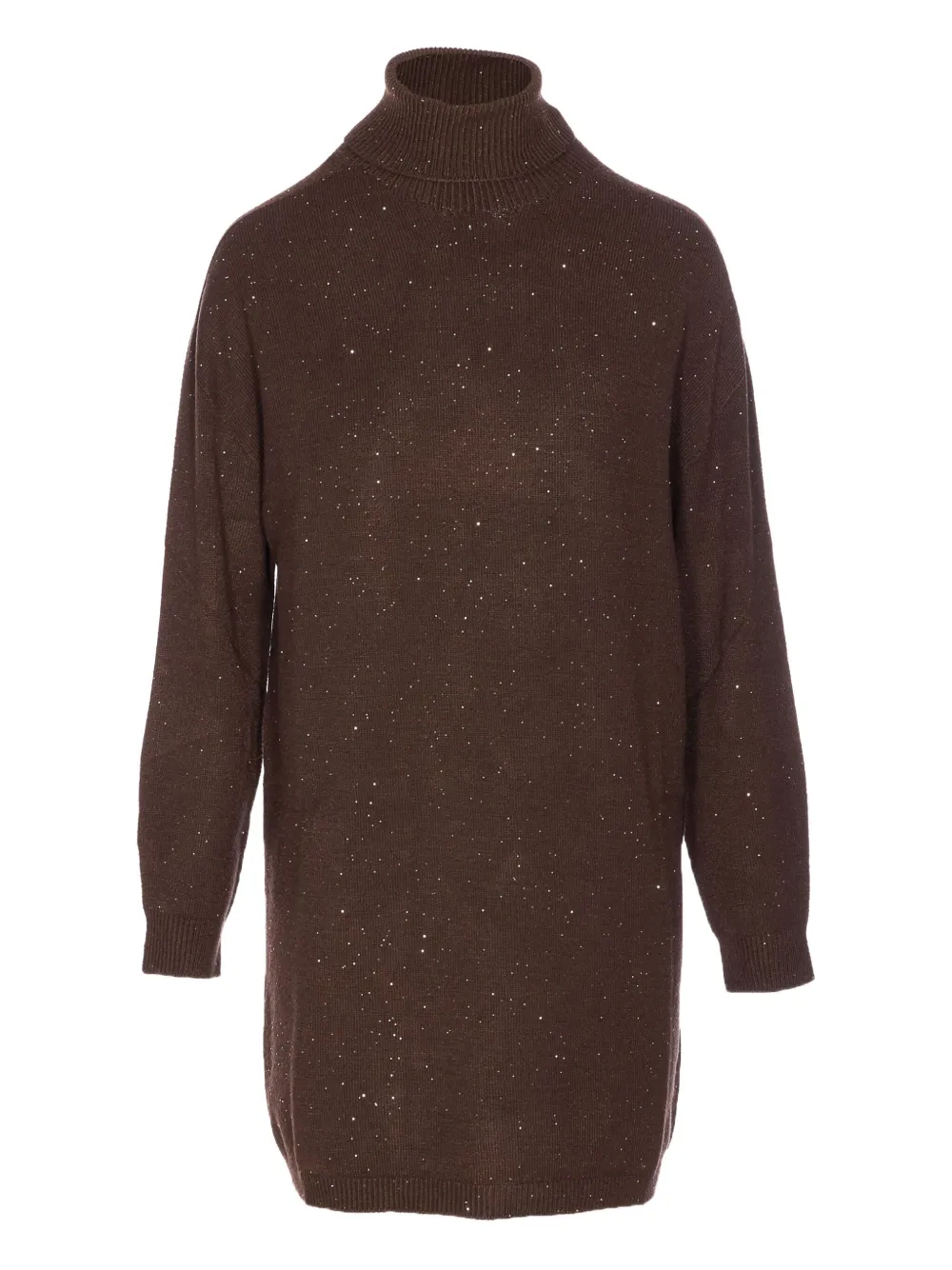 Платье с водолазкой и пайетками LIU JO, коричневый
Платье с водолазкой и пайетками LIU JO, коричневый