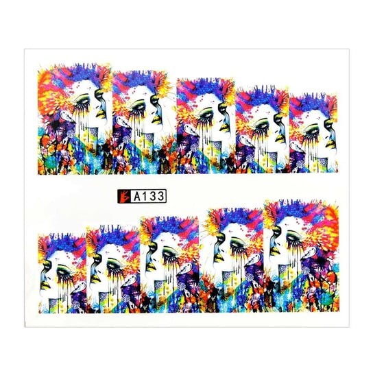 Лист наклеек для ногтей на водной основе 6,5 х 5,5 см на 10 пальцев № А133, Molly Lac 
Лист наклеек для ногтей на водной основе 6,5 х 5,5 см на 10 пальцев № А133, Molly Lac