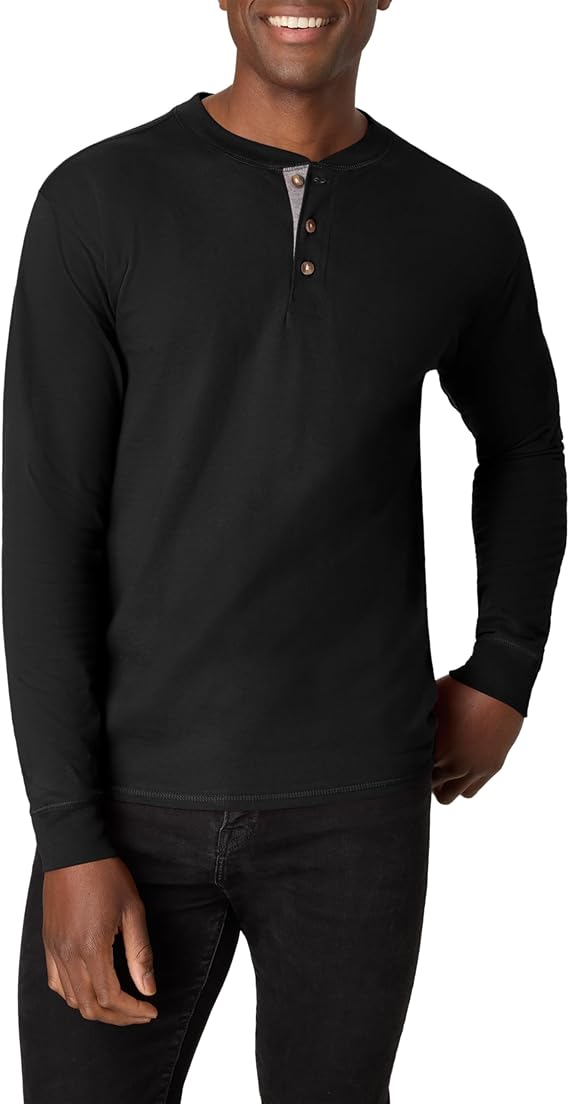 Лонгслив Hanes Beefyt Henley Cotton, черное дерево
Лонгслив Hanes Beefyt Henley Cotton, черное дерево