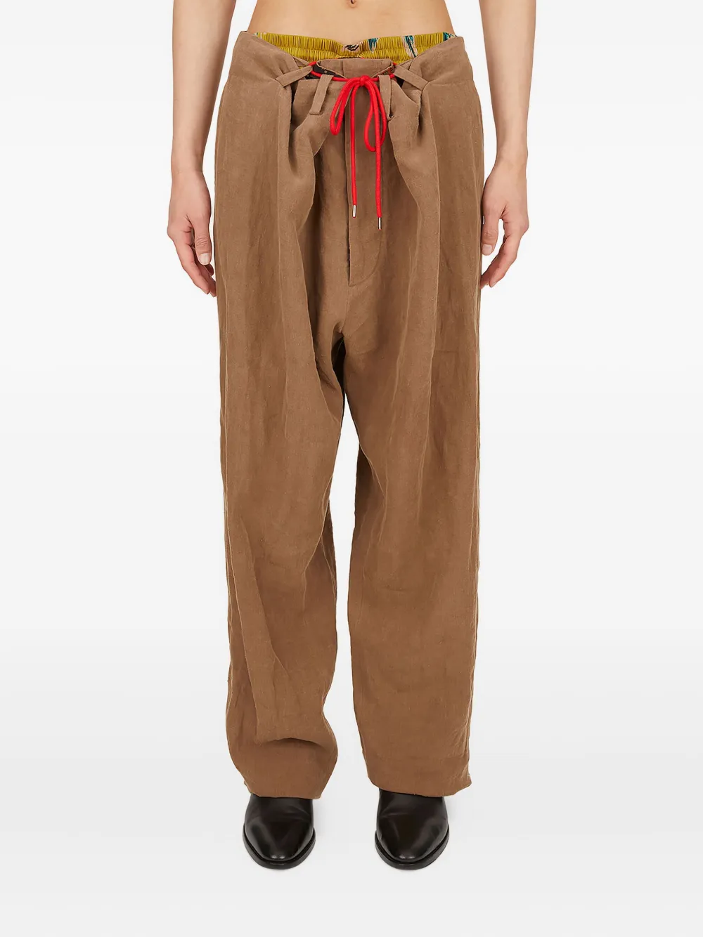 Брюки с кулиской Vivienne Westwood, коричневый
Брюки с кулиской Vivienne Westwood, коричневый