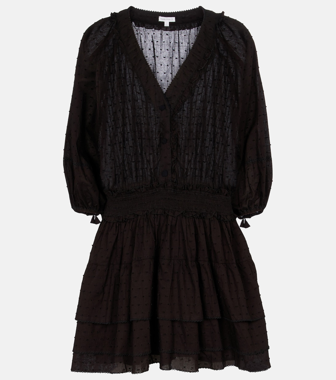 Мини-платье Ариэль из хлопка Poupette St Barth, черный
Мини-платье Ариэль из хлопка Poupette St Barth, черный