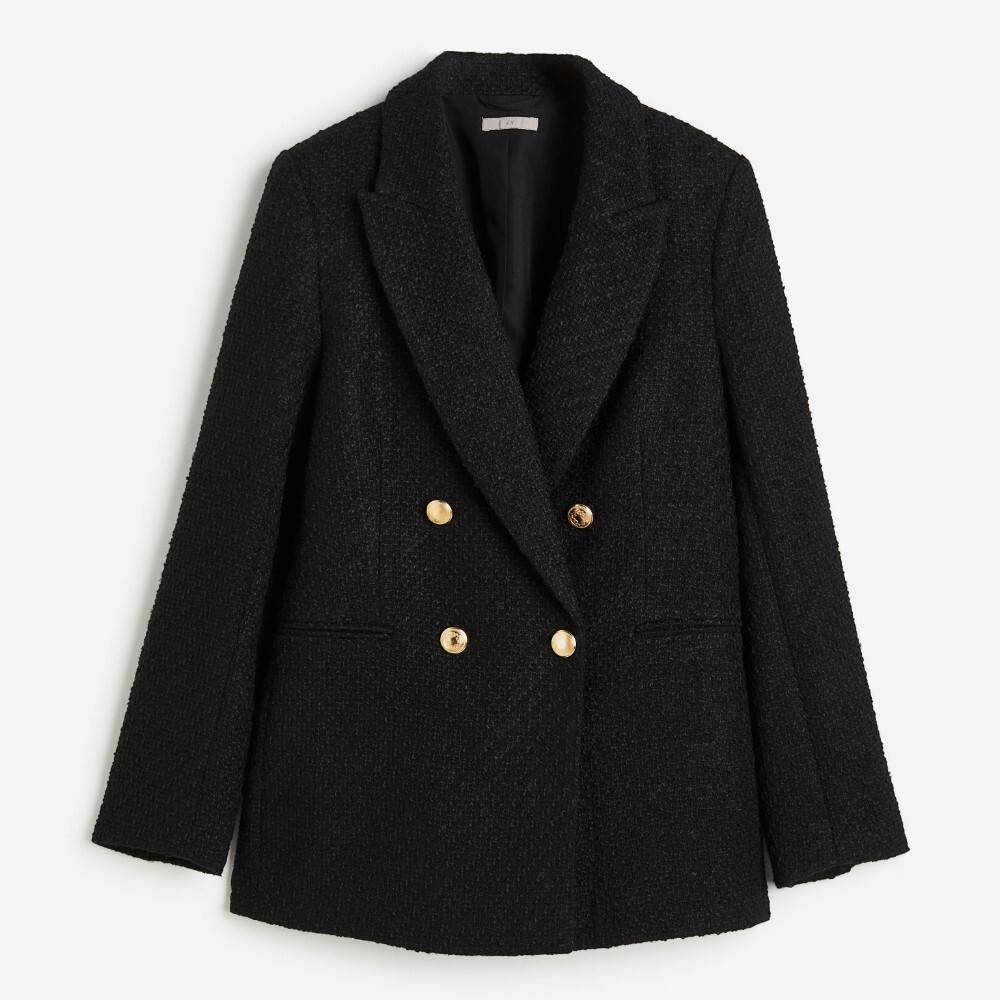 Пиджак H&M Textured-knit, черный
Пиджак H&M Textured-knit, черный