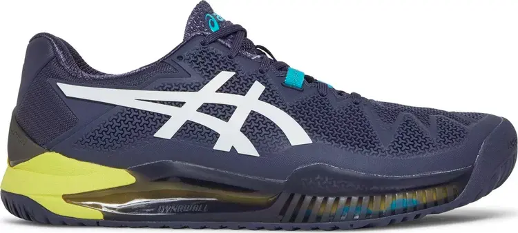 Кроссовки gel resolution 8 hard court 'australian open - indigo fog' Asics, синий
Кроссовки gel resolution 8 hard court 'australian open - indigo fog' Asics, синий