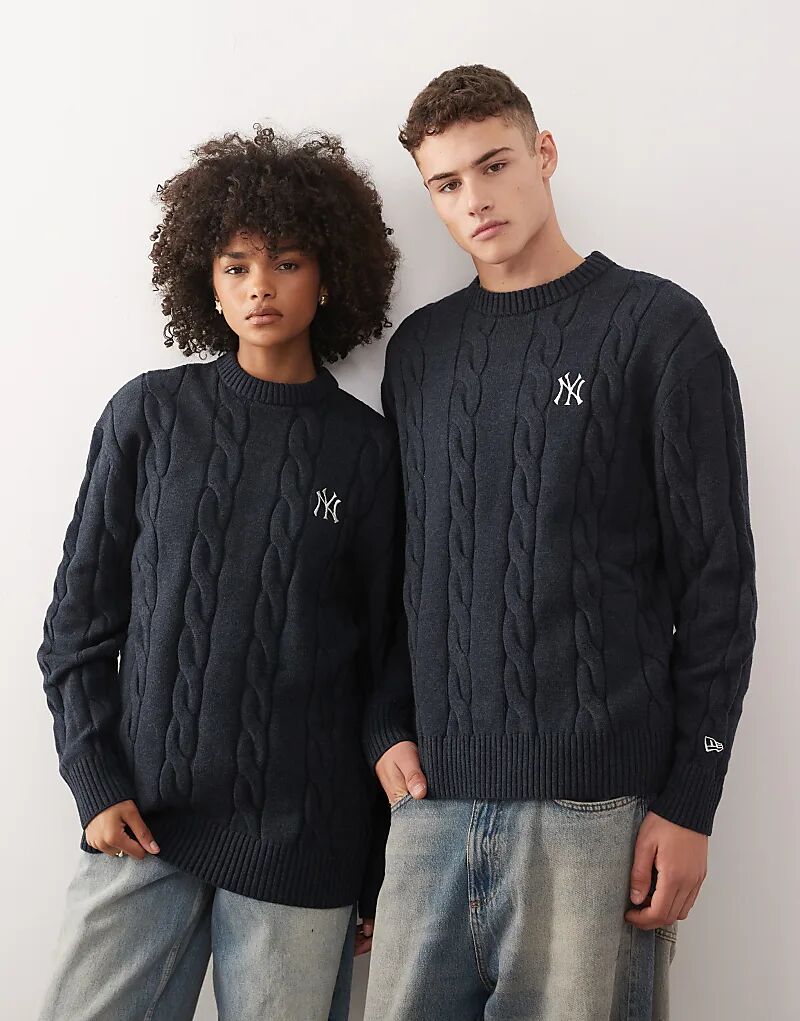 Джемпер с косой вязкой и логотипом New Era NY Yankees темно-синего цвета
Джемпер с косой вязкой и логотипом New Era NY Yankees темно-синего цвета