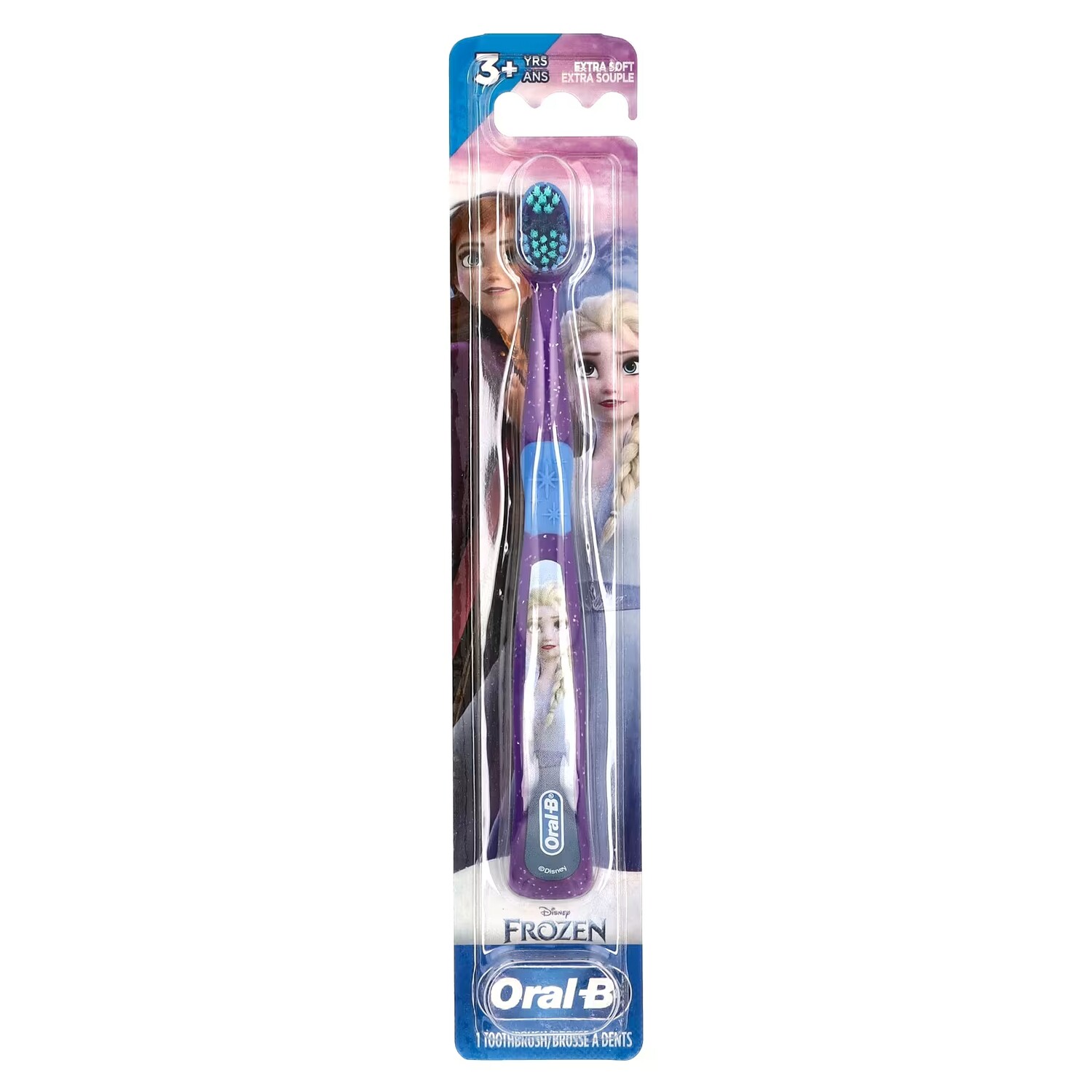Зубная щетка Oral-B Extra Soft Disney Frozen для детей от 3 лет
Зубная щетка Oral-B Extra Soft Disney Frozen для детей от 3 лет
