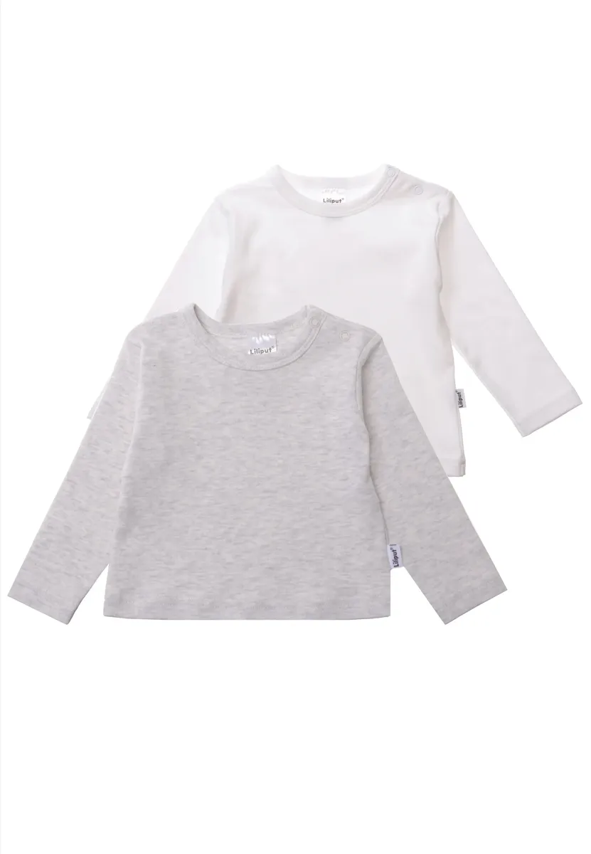 Рубашка Liliput с длинными рукавами и практичными кнопками, серый