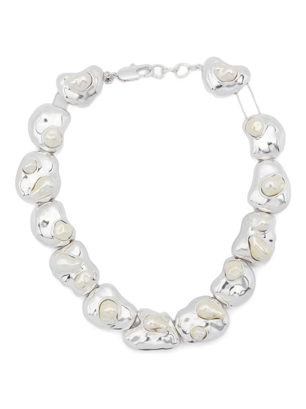 X Quentin Jones Скульптурное ожерелье с эффектом Ryenn's Eyes, серебяный