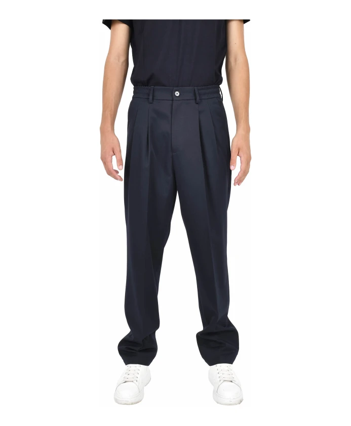 Брюки, облегающие фигуру (морковный крой) Low Brand, синий
Брюки, облегающие фигуру (морковный крой) Low Brand, синий