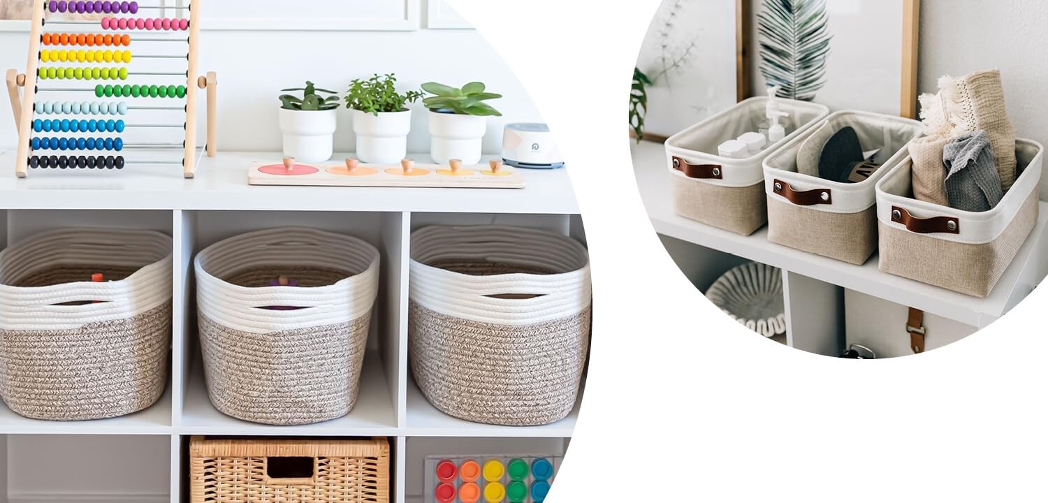 Organi Haus Маленькие тканевые корзины + набор из 3 детских корзин - КОРИЧНЕВЫЙ OrganiHaus
Organi Haus Маленькие тканевые корзины + набор из 3 детских корзин - КОРИЧНЕВЫЙ OrganiHaus