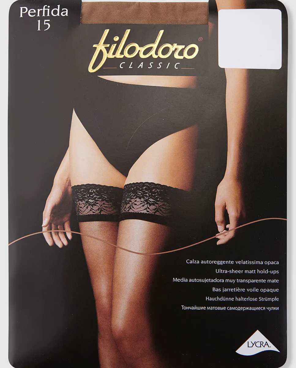Женские прозрачные самонесущие чулки Filodoro плотностью 15 ден, цвет Natural
Женские прозрачные самонесущие чулки Filodoro плотностью 15 ден, цвет Natural