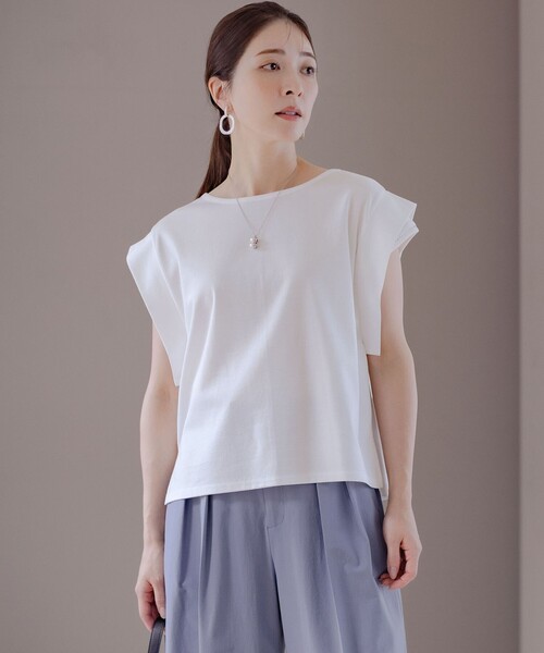 Топ с французскими рукавами и кружевной отделкой Kumikyoku, белый
Топ с французскими рукавами и кружевной отделкой Kumikyoku, белый