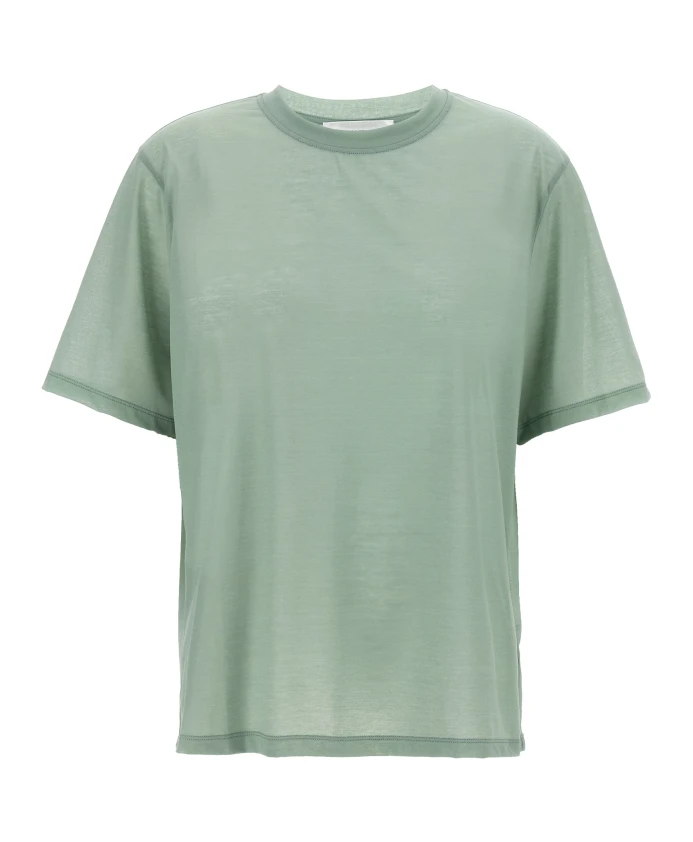 Классическая футболка из хлопкового крепа Victoria Beckham, зеленый
Классическая футболка из хлопкового крепа Victoria Beckham, зеленый