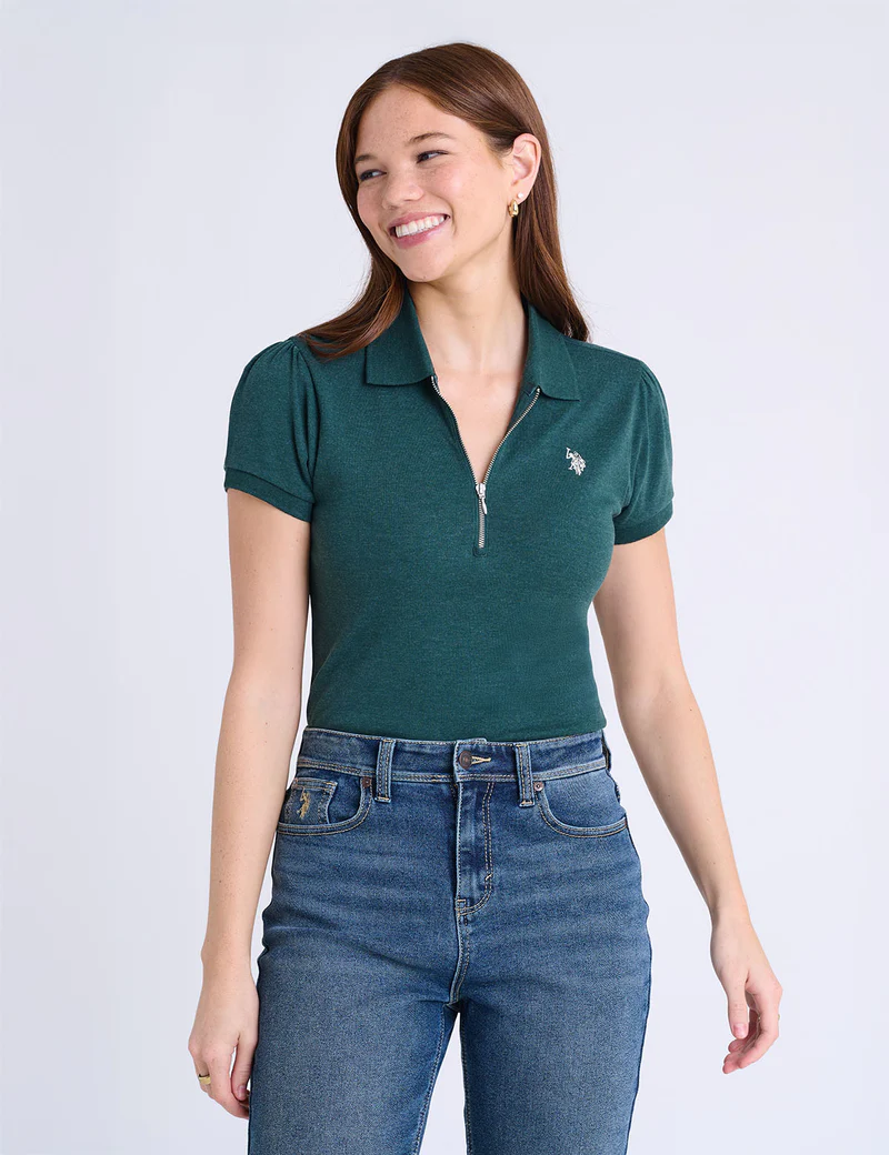 Футболка-поло U.S. Polo Assn Half Zip Puff Sleeve Heather, темно-зеленый
Футболка-поло U.S. Polo Assn Half Zip Puff Sleeve Heather, темно-зеленый