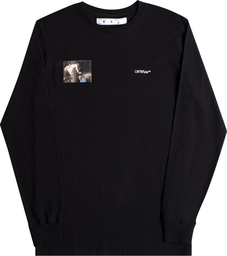 Лонгслив Off-White Caravaggio Angel Long-Sleeve Tee 'Black', черный 
Лонгслив Off-White Caravaggio Angel Long-Sleeve Tee 'Black', черный