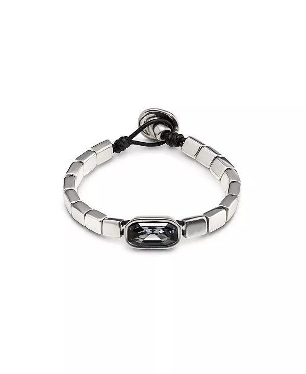 Браслет из металлического сплава с центральным звеном, покрытый серебром Unode50, gray
Браслет из металлического сплава с центральным звеном, покрытый серебром Unode50, gray