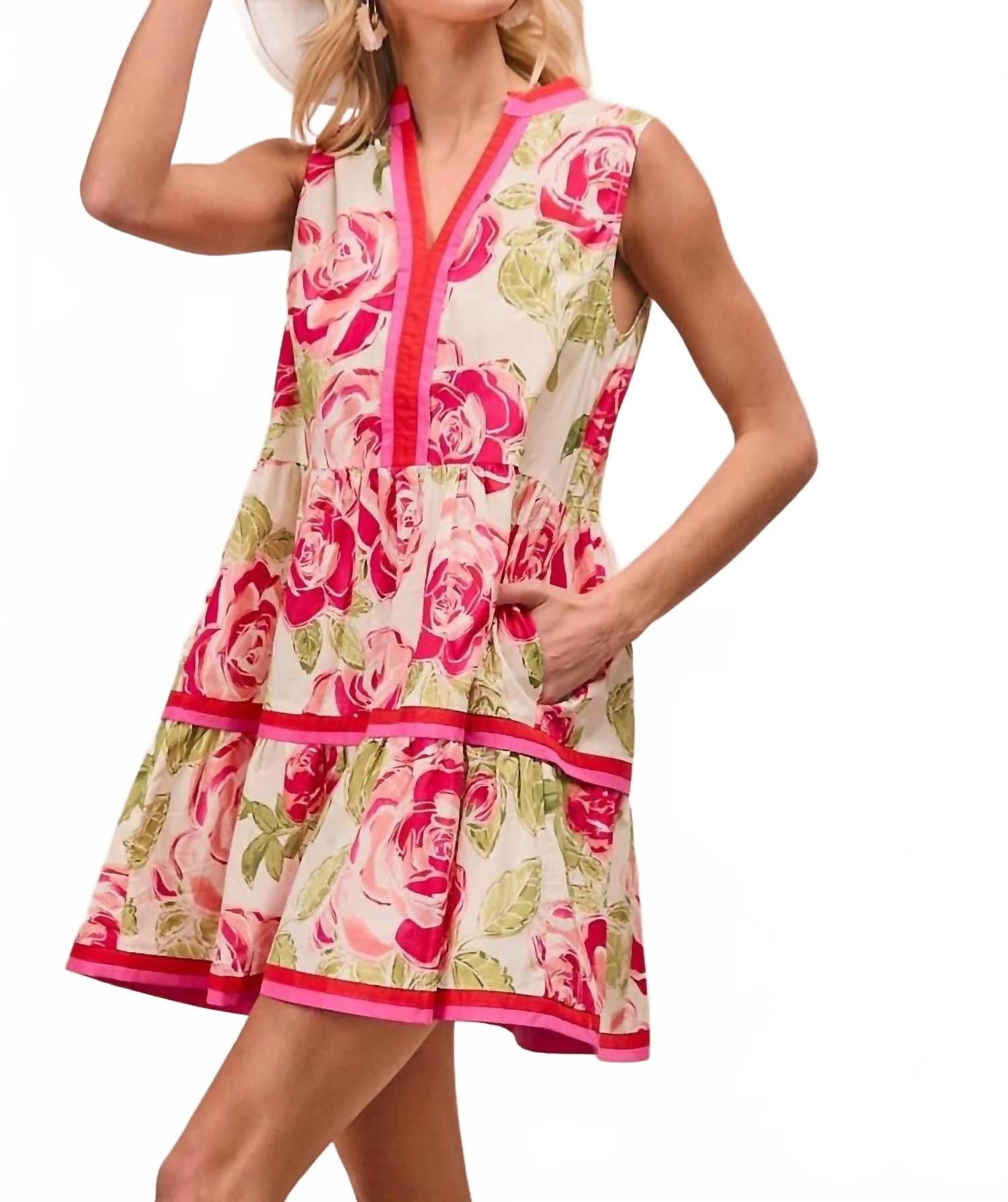 Женское платье Rosie с V-образным вырезом в разноцветном исполнении BiBi, мультиколор
Женское платье Rosie с V-образным вырезом в разноцветном исполнении BiBi, мультиколор