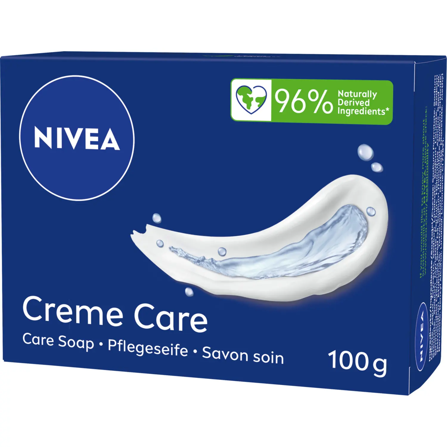 Nivea Creme Care ухаживающее твердое мыло, 100 г
Nivea Creme Care ухаживающее твердое мыло, 100 г