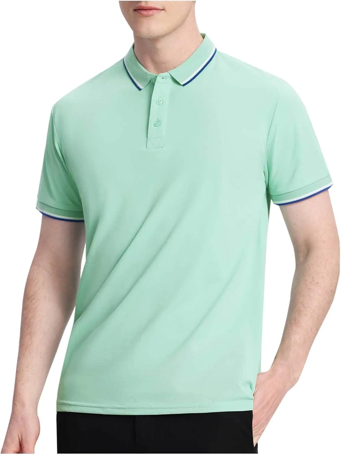 Мужская однотонная легкая дышащая поло с коротким рукавом
Мужская однотонная легкая дышащая поло с коротким рукавом