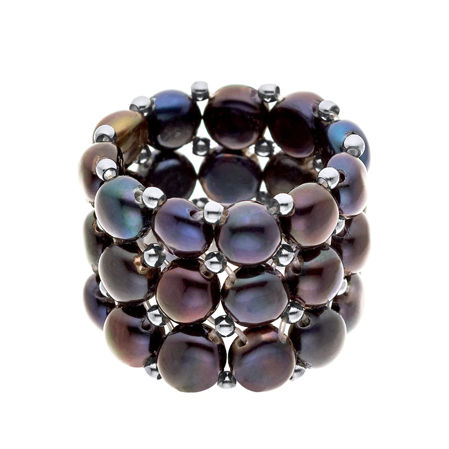 Кольцо трехрядное ручной работы Ateliers Saint Germain с жемчугом, черный
Кольцо трехрядное ручной работы Ateliers Saint Germain с жемчугом, черный