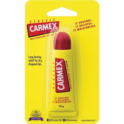 Carmex Classic Увлажняющий бальзам для губ, тюбик 10 г
Carmex Classic Увлажняющий бальзам для губ, тюбик 10 г