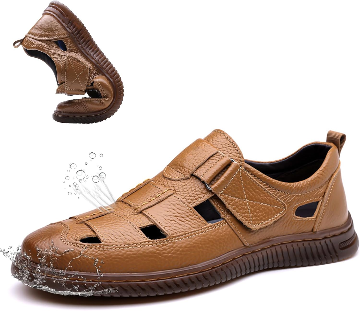 Кожаные сандалии для мужчин, регулируемые, для прогулок, походов, пляжа, удобные спортивные сандалии для улицы, для ходьбы, путешествий, треккинга и кемпинга Generic, коричневый
Кожаные сандалии для мужчин, регулируемые, для прогулок, походов, пляжа, удобные спортивные сандалии для улицы, для ходьбы, путешествий, треккинга и кемпинга Generic, коричневый