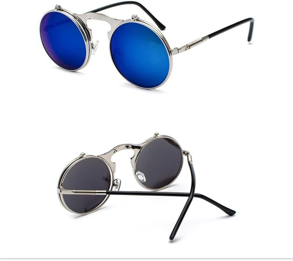 Женские металлические солнцезащитные очки в стиле стимпанк 2027 года, модные круглые очки в винтажном стиле, женские очки с защитой от УФ-излучения UV400 MTZJH, Silver Blue
Женские металлические солнцезащитные очки в стиле стимпанк 2027 года, модные круглые очки в винтажном стиле, женские очки с защитой от УФ-излучения UV400 MTZJH, Silver Blue