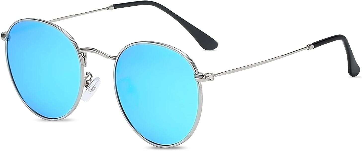 Ретро круглые солнцезащитные очки для мужчин и женщин в стиле стимпанк, очки Леннона, поляризованные цветные линзы, круглая металлическая оправа, защита от ультрафиолета UV400 LumiSyne, Blue/Silver
Ретро круглые солнцезащитные очки для мужчин и женщин в стиле стимпанк, очки Леннона, поляризованные цветные линзы, круглая металлическая оправа, защита от ультрафиолета UV400 LumiSyne, Blue/Silver