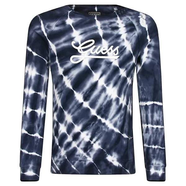 Толстовка классического кроя с принтом тай-энд-дай Guess, синий
Толстовка классического кроя с принтом тай-энд-дай Guess, синий
