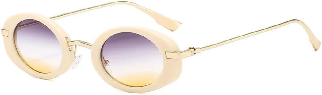 Солнцезащитные очки с защитой UV400 | Овальная металлическая оправа в стиле панк | для женщин и мужчин, для занятий спортом на открытом воздухе и вождения DSVIGF, Beige-grayyellow
Солнцезащитные очки с защитой UV400 | Овальная металлическая оправа в стиле панк | для женщин и мужчин, для занятий спортом на открытом воздухе и вождения DSVIGF, Beige-grayyellow