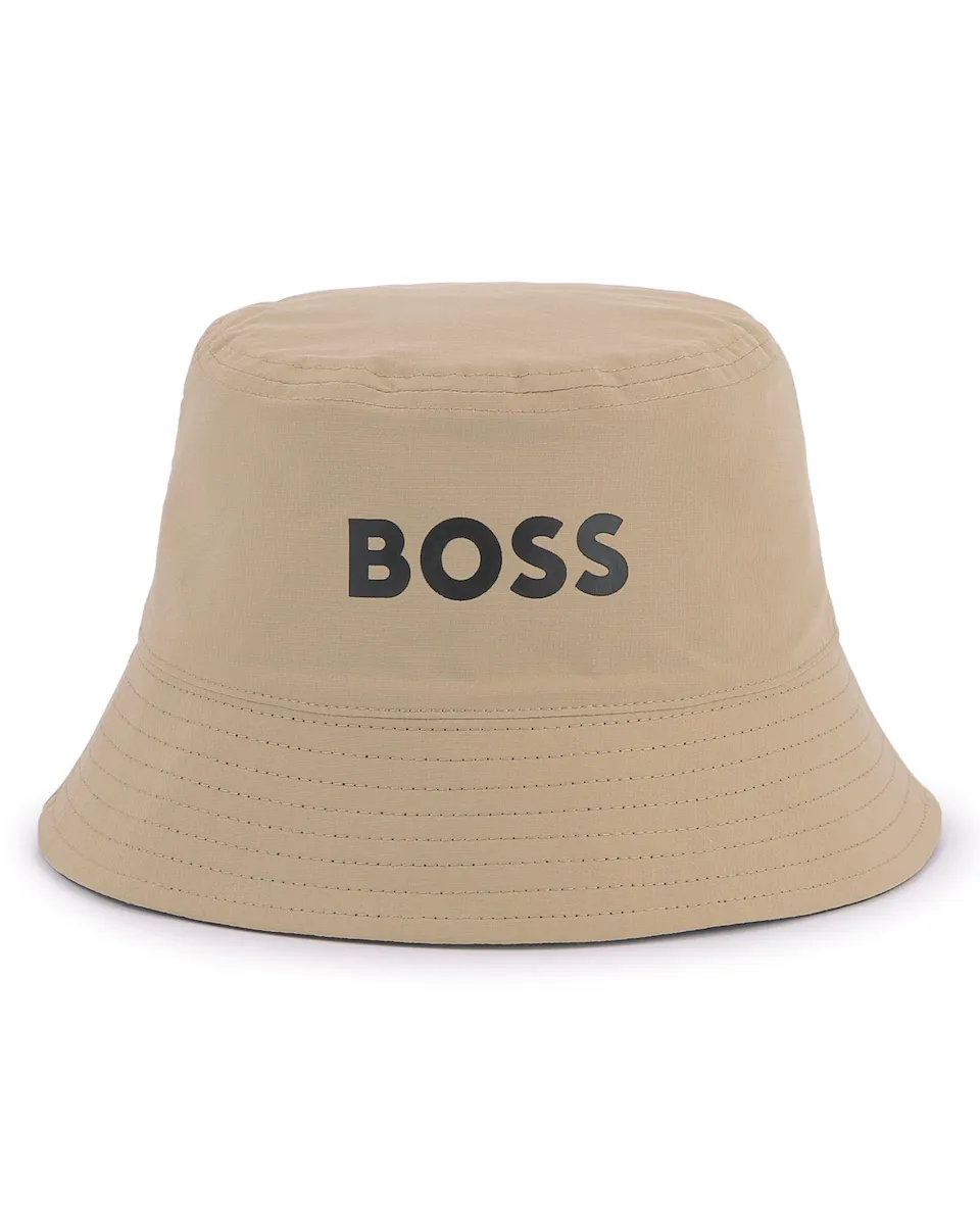 Двусторонняя детская шапочка с логотипом спереди BOSS Kidswear, натуральный
Двусторонняя детская шапочка с логотипом спереди BOSS Kidswear, натуральный