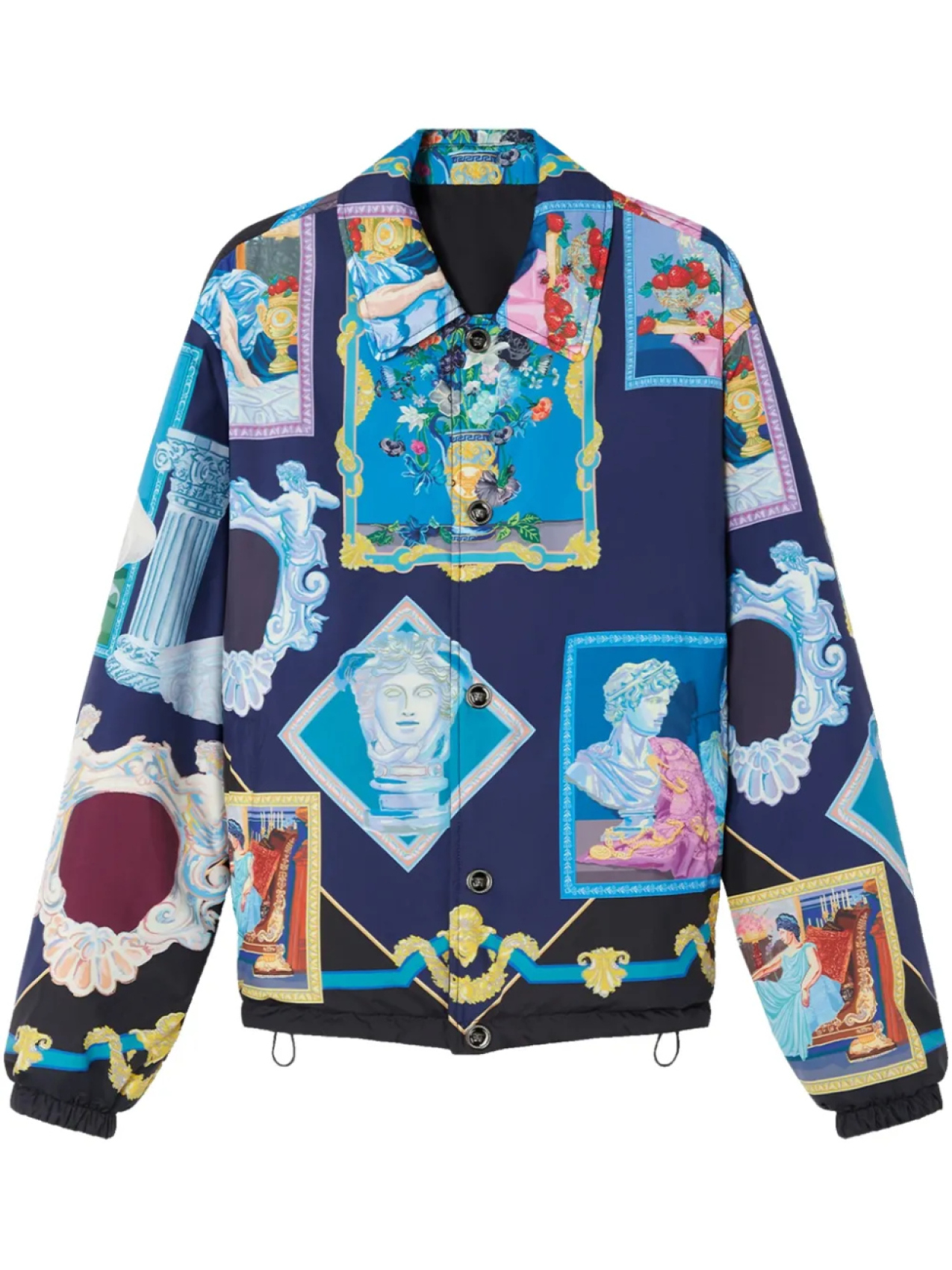 Куртка-рубашка с графическим принтом Versace, синий
Куртка-рубашка с графическим принтом Versace, синий