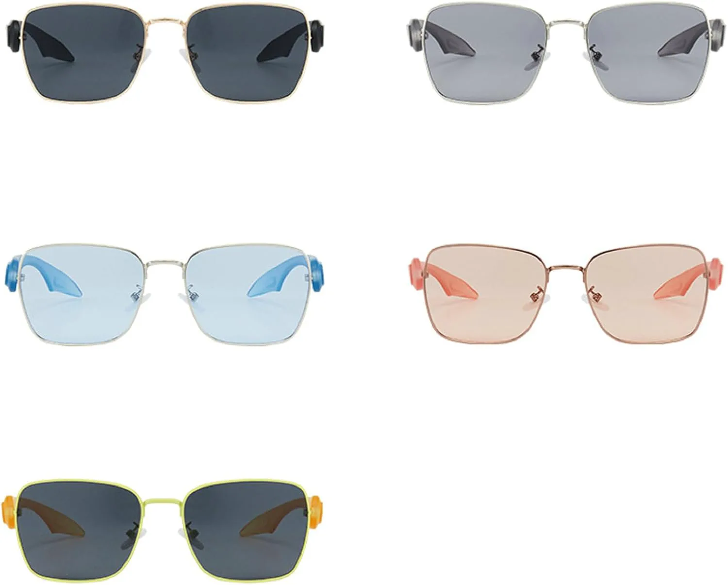 Квадратные солнцезащитные очки для женщин, модные, конфетные оттенки, защита от УФ-излучения UV400, ретро-очки для мужчин в металлической оправе mincl, Blue
Квадратные солнцезащитные очки для женщин, модные, конфетные оттенки, защита от УФ-излучения UV400, ретро-очки для мужчин в металлической оправе mincl, Blue