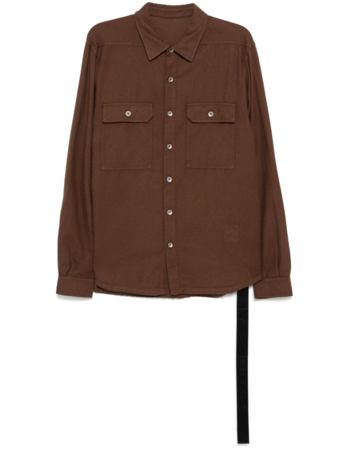 Рубашка на пуговицах Rick Owens DRKSHDW, коричневый
Рубашка на пуговицах Rick Owens DRKSHDW, коричневый