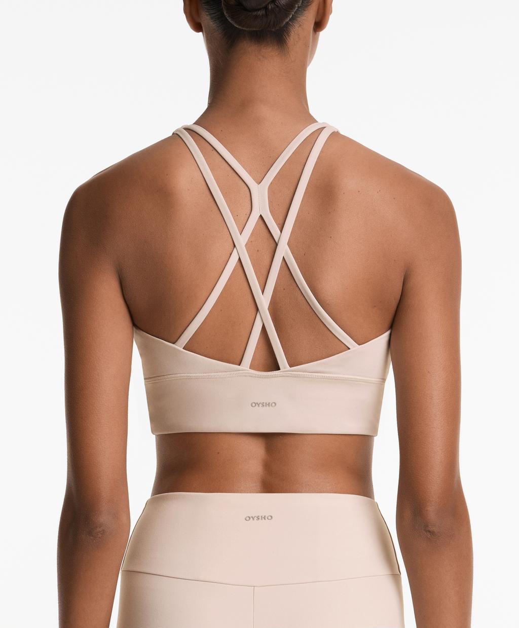 Спортивный бюстгальтер comfortlux средней поддержки с чашечками Oysho, бледный норковый
Спортивный бюстгальтер comfortlux средней поддержки с чашечками Oysho, бледный норковый